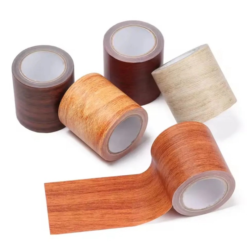 Xfasten Woodworking Tape - 4.5M/롤 리얼리스틱 나무결 덕트 테이프 접착식