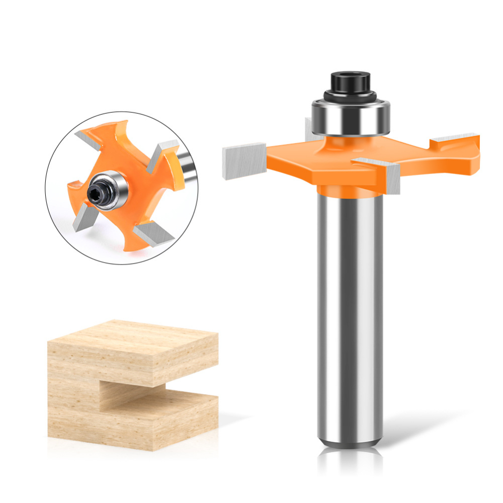 Router Bits For Woodworking - 4날 T 슬롯 라우터 비트 1/2