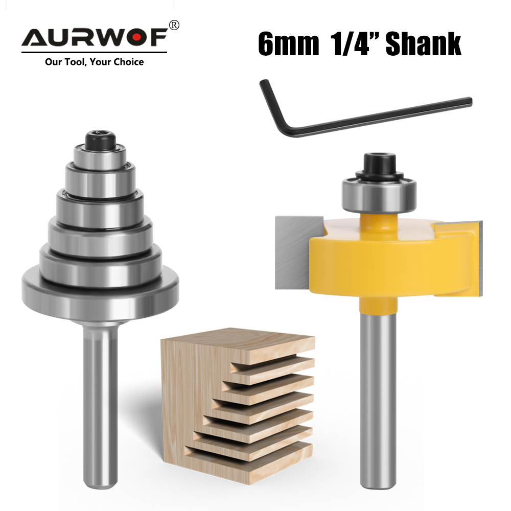 Woodworking Or Woodworking - AURWOF 1/4인치 또는 6mm 축, 조절