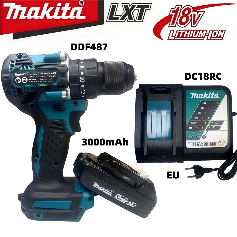Makita Drill Ddf484 - 마키타 DDF487 10mm 브러시리스 18V 3.0Ah