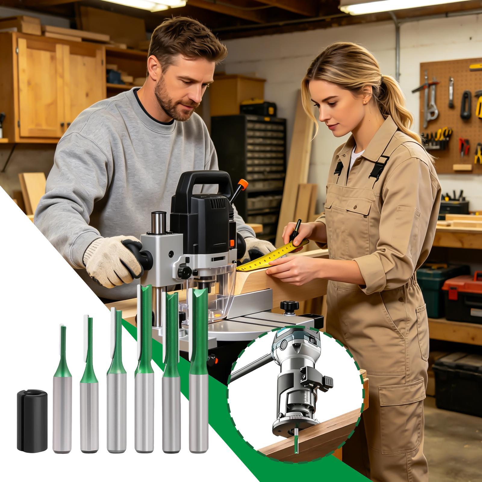 스트레이트 라우터 비트 8mm 샹크 직경 커터 라우터  - Router Bits For Woodworking 리뷰 및 가격