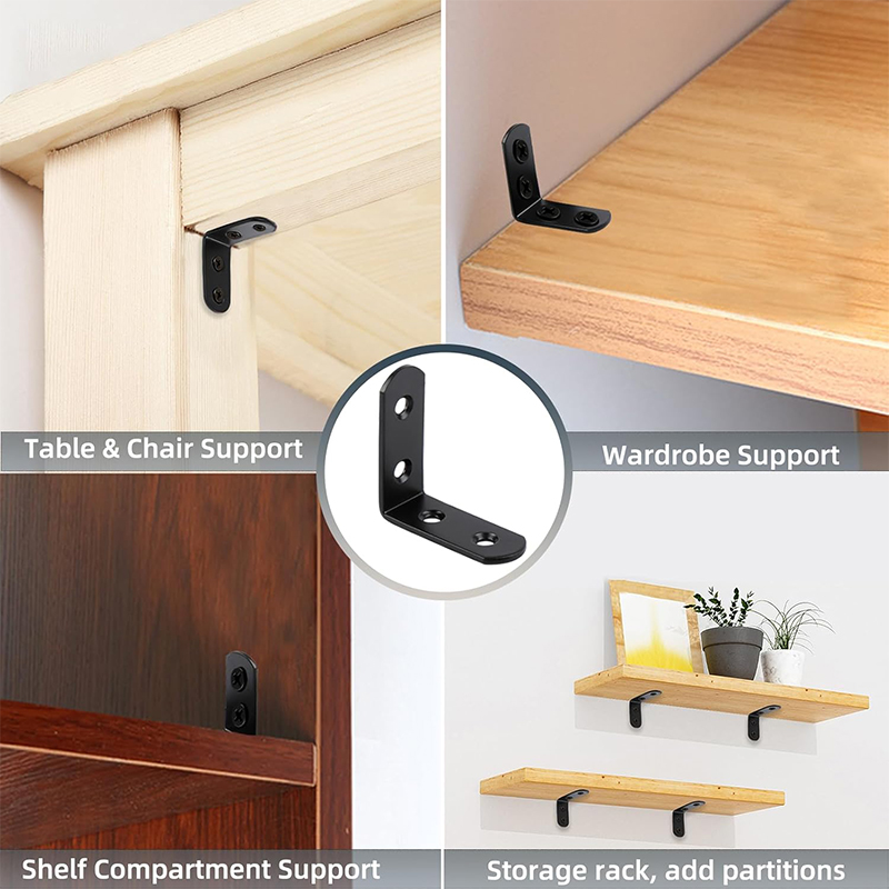 6-20개 블랙 코너 브레이스 L 브래킷, 40mm 스 - Woodworking Joint Types 리뷰 및 가격