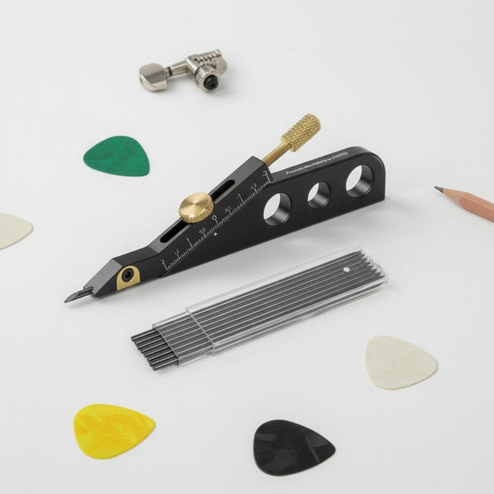 기타 너트 슬로팅 마킹 도구 조정 가능한 루티어 마킹  - Marking Gauge Tool 리뷰 및 가격