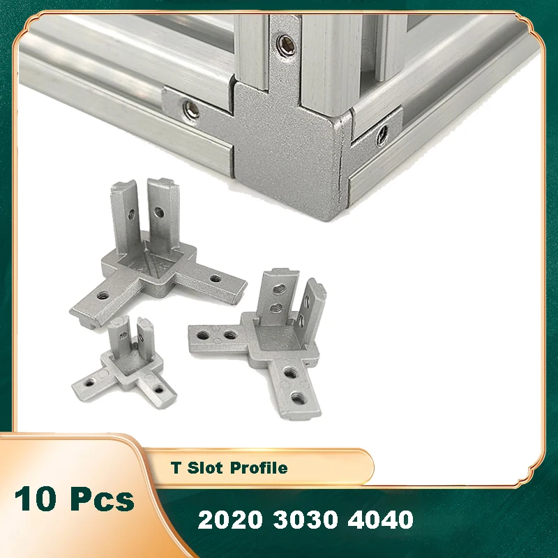 10개 3방향 코너 브래킷 커넥터 EU 2020 303 - Woodworking Joint Types 리뷰 및 가격