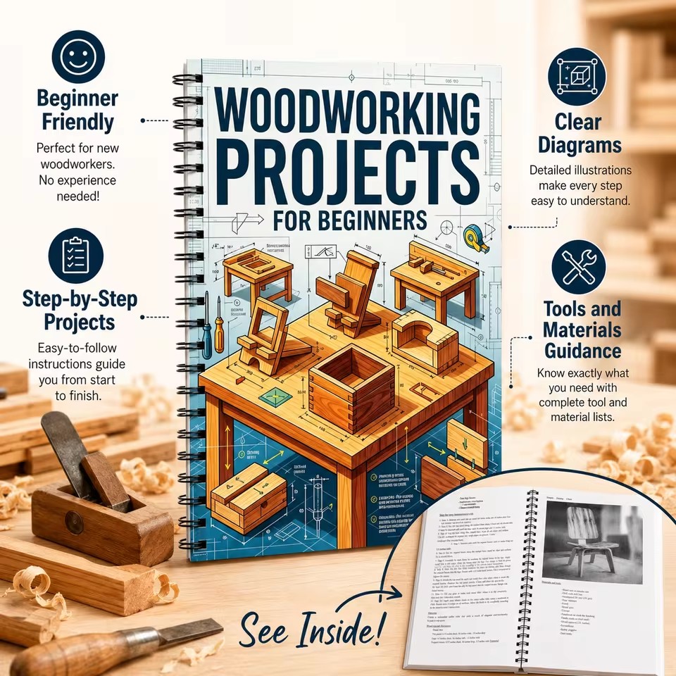 초보자 친화적인 쉬운 목공 계획 DIY 홈 크래프트 프 - Woodworking Ideas For Adults 리뷰 및 가격