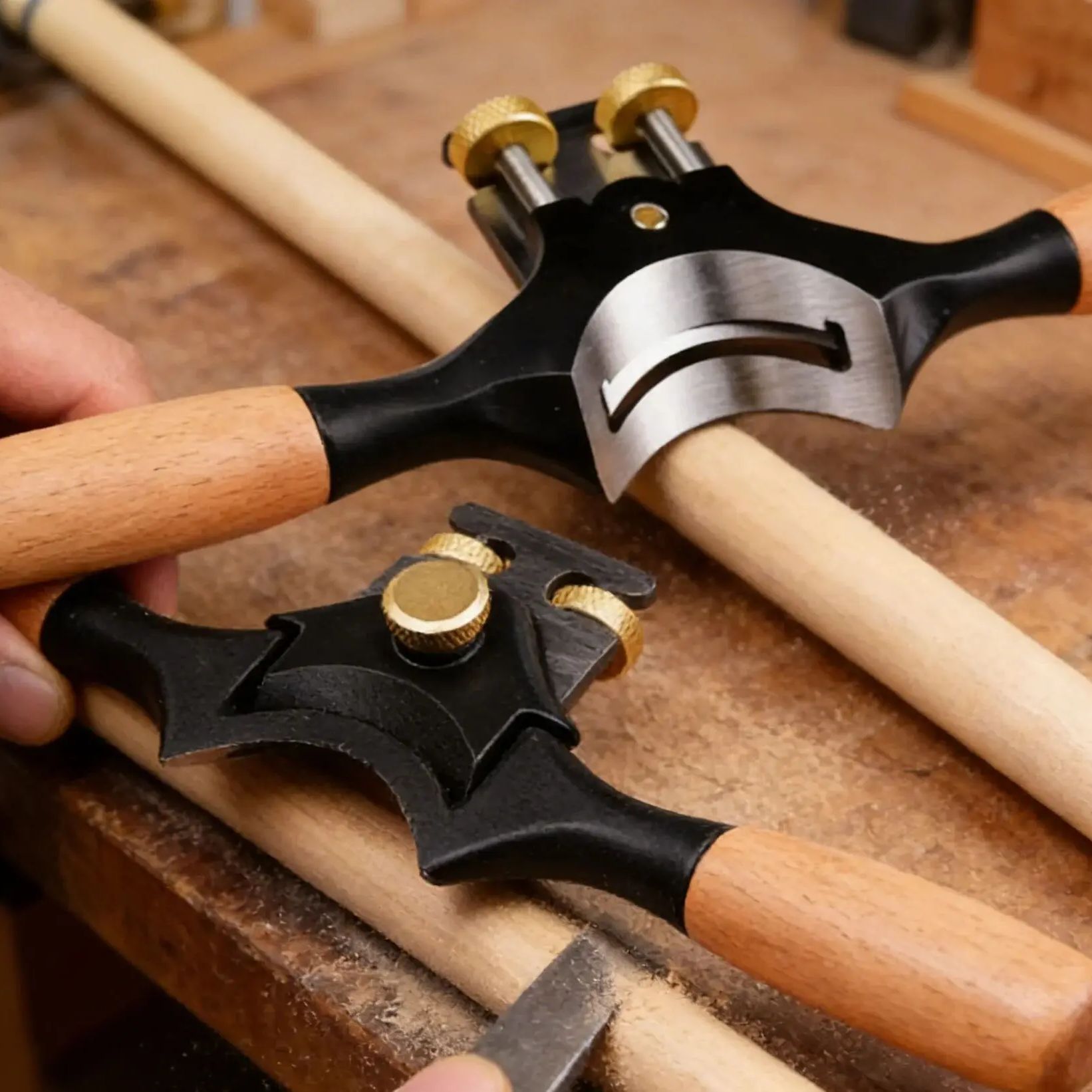 조절 가능한 양손용 미니 대패 도구, 너도밤나무 손잡이 - Drawknife Blade 리뷰 및 가격