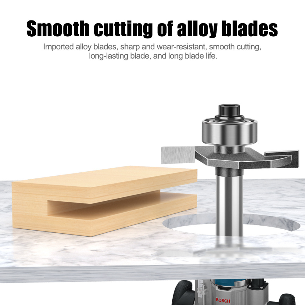 1/4-1/2 핸들 볼 베어링 T자형 얇은 T 슬롯 라 - Router Bits For Woodworking 리뷰 및 가격