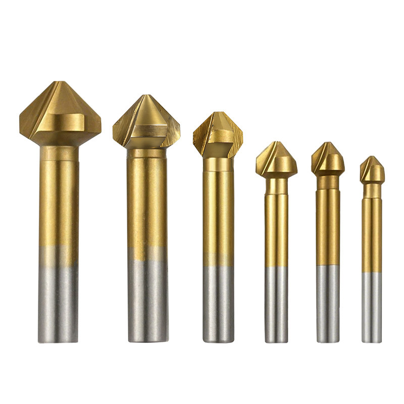 6개입 3날 티타늄 코팅 90도 챔퍼 커터 세트 목공용 - Router Bits For Woodworking 리뷰 및 가격