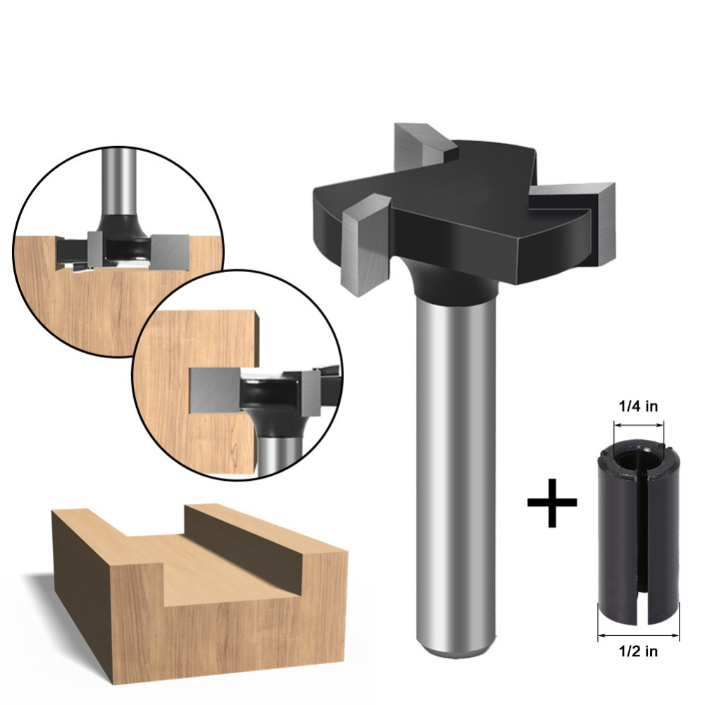 4-플루트 T-슬롯 라우터 비트 카바이드 팁 목공 슬로 - Router Bits For Woodworking 리뷰 및 가격