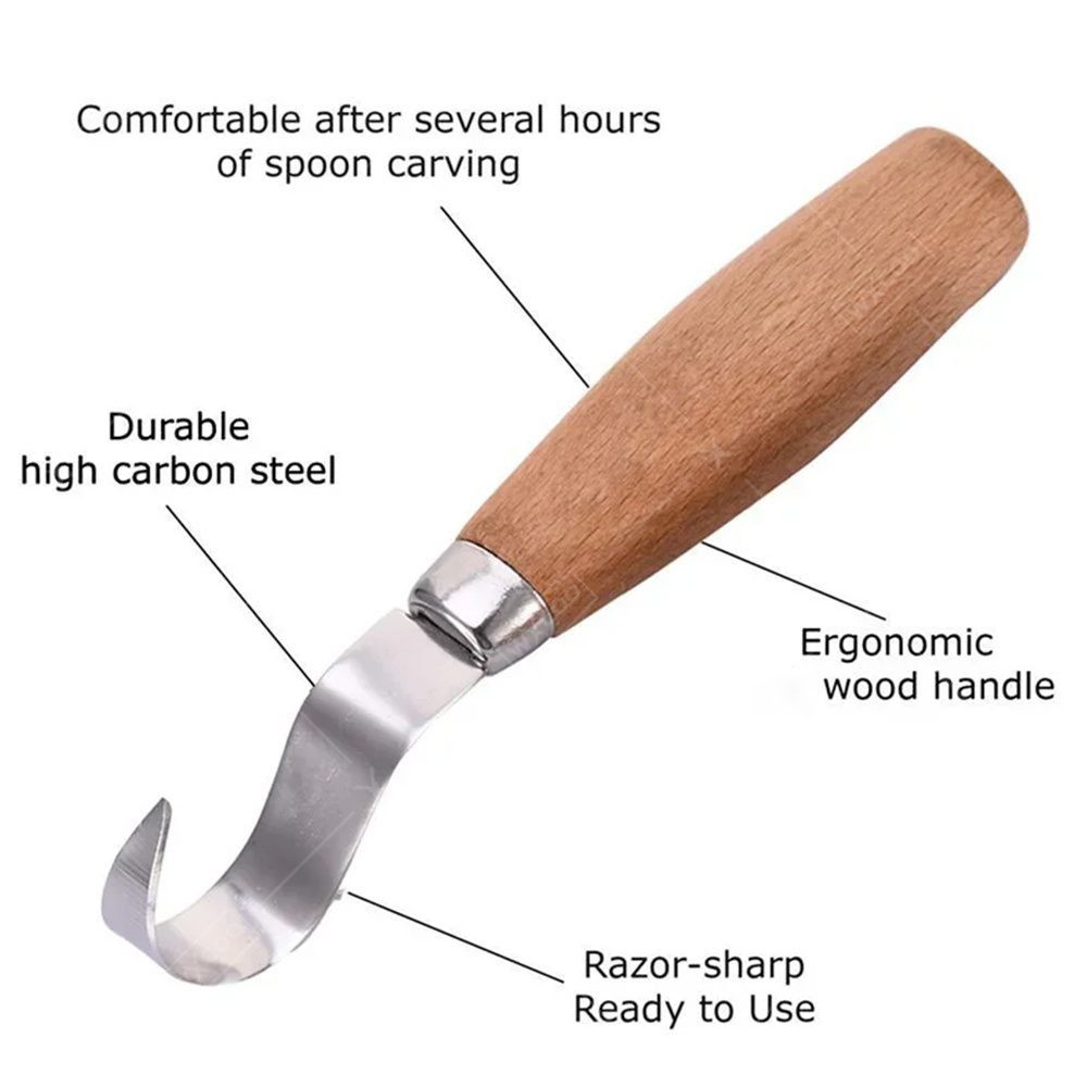 WXCOO 인체공학적 목공 조각용 훅 치즐 나이프, 숟 - Woodworking Kerf 리뷰 및 가격