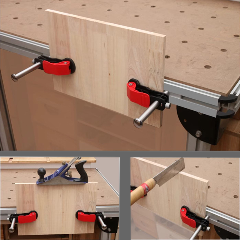 2pcs 목공 데스크탑 빠른 작동 홀드 다운 클램프 목 - Woodworking Or Woodworking 리뷰 및 가격
